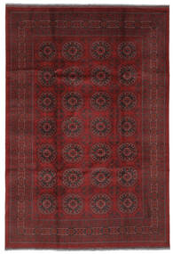 Afghan Khal Mohammadi Rug 201X296 Black/Dark Red Wool, Afghanistan Carpetvista