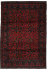 Tapis Afghan Khal Mohammadi 130X193 Noir/Rouge Foncé (Laine, Afghanistan)