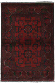  Afegão Khal Mohammadi Tapete 99X146 Lã Preto/Vermelho Escuro Pequeno Carpetvista