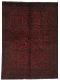  165X223 Afghan Khal Mohammadi Teppe Svart/Mørk Rød Afghanistan Carpetvista