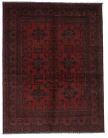 Tapis D'orient Afghan Khal Mohammadi 153X198 Noir/Rouge Foncé (Laine, Afghanistan)