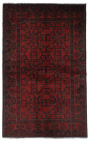 125X199 Tappeto Afghan Khal Mohammadi Orientale Nero/Rosso Scuro (Lana, Afghanistan) Carpetvista