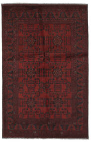 123X192 絨毯 アフガン Khal Mohammadi オリエンタル ブラック/ダークレッド (ウール, アフガニスタン) Carpetvista