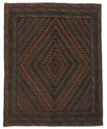  Oriental Kilim Golbarjasta Rug 153X190 Black Wool, Afghanistan Carpetvista