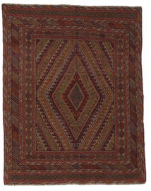 150X185 絨毯 キリム ゴルバリヤスタ オリエンタル ブラック/茶色 (ウール, アフガニスタン) Carpetvista