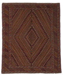 142X170 絨毯 キリム ゴルバリヤスタ オリエンタル ブラック/茶色 (ウール, アフガニスタン) Carpetvista
