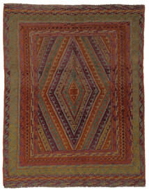 150X190 絨毯 オリエンタル キリム ゴルバリヤスタ ブラック/茶色 (ウール, アフガニスタン) Carpetvista