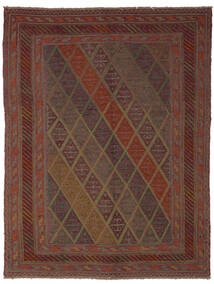 絨毯 オリエンタル キリム ゴルバリヤスタ 154X200 ブラック/ダークレッド (ウール, アフガニスタン)