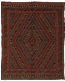 150X185 Kelim Golbarjasta Teppich Orientalischer Schwarz (Wolle, Afghanistan) Carpetvista