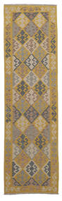 Kilim Afghan Old Style Tappeto 82X307 Di Lana Marrone/Arancione Piccolo Carpetvista
