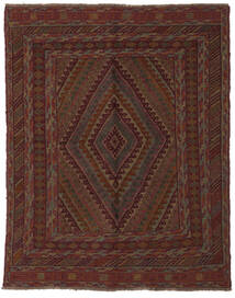 絨毯 オリエンタル キリム ゴルバリヤスタ 148X185 ブラック/茶色 (ウール, アフガニスタン)