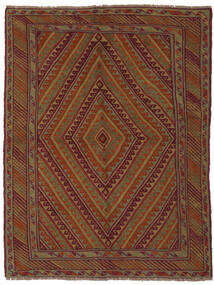 145X183 Kelim Golbarjasta Matta Orientalisk Brun/Mörkröd (Ull, Afghanistan) Carpetvista