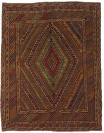 145X190 絨毯 キリム ゴルバリヤスタ オリエンタル ブラック/茶色 (ウール, アフガニスタン) Carpetvista
