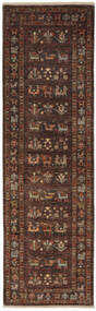 90X297 絨毯 オリエンタル Ziegler Ariana 廊下 カーペット ブラック/茶色 (ウール, アフガニスタン) Carpetvista