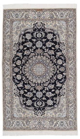  Orientalischer Nain Fine 9La Teppich 131X209 Grau/Schwarz Wolle, Persien/Iran Carpetvista