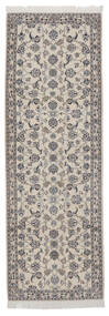  Orientalischer Nain Fine 9La Teppich 92X270 Läufer Beige/Braun Wolle, Persien/Iran Carpetvista