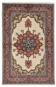  Persischer Ardebil Fine Teppich 135X206 Dunkelrot/Schwarz (Wolle, Persien/Iran)
