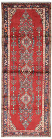 Hamadan Rug 100X284 Runner
 Dark Red/Black Wool, Persia/Iran Carpetvista