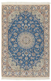 100X150 Nain Fine 9La Matta Orientalisk Brun/Mörkblå (Ull, Persien/Iran) Carpetvista