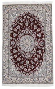 128X202 絨毯 ナイン Fine 9La オリエンタル ブラック/ダークグレー (ウール, ペルシャ/イラン) Carpetvista