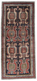 Oriental Ardebil Rug 134X298 Runner
 Black/Dark Red Wool, Persia/Iran Carpetvista