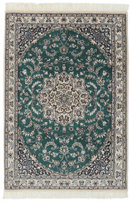  Persischer Nain Fine 9La Teppich 94X140 Dunkelgrau/Schwarz (Wolle, Persien/Iran)