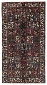 絨毯 ペルシャ バクティアリ 156X288 廊下 カーペット ブラック/ダークレッド (ウール, ペルシャ/イラン)