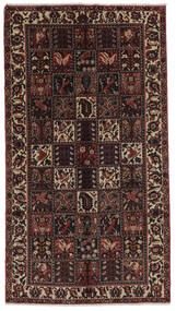 絨毯 ペルシャ バクティアリ 157X282 廊下 カーペット ブラック/茶色 (ウール, ペルシャ/イラン)