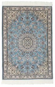 80X117 Alfombra Nain Fine 9La Oriental Gris Oscuro/Azul Oscuro (Lana, Persia/Irán) Carpetvista