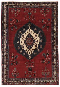 179X261 Afshar Teppe Orientalsk Svart/Mørk Rød (Ull, Persia/Iran) Carpetvista