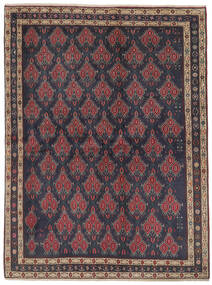 172X230 絨毯 アフシャル オリエンタル ブラック/茶色 (ウール, ペルシャ/イラン) Carpetvista