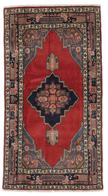  Persialainen Hamadan Matot 100X186 Musta/Tummanpunainen Carpetvista