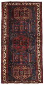  Hamadan Rug 104X205 Persian Wool Black/Dark Red Small Carpetvista
