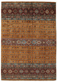 173X250 Tapete Shabargan Moderno Castanho/Preto (Lã, Afeganistão) Carpetvista