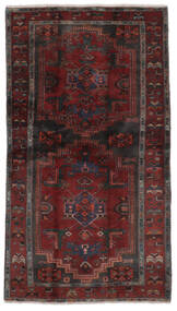 103X200 Hamadan Matot Matto Itämainen Musta/Tummanpunainen (Villa, Persia/Iran) Carpetvista