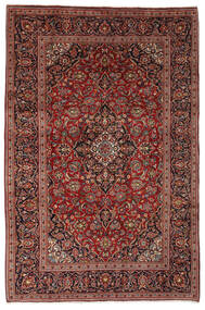 絨毯 ペルシャ カシャン 198X300 ダークレッド/ブラック (ウール, ペルシャ/イラン)