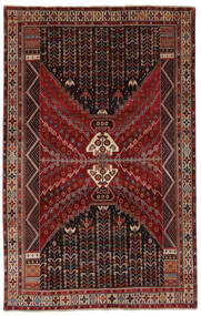Ghashghai Teppich 181X286 Schwarz/Dunkelrot Wolle, Persien/Iran Carpetvista