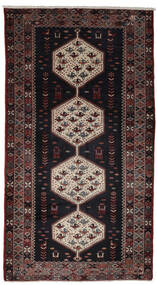  Persian Hamadan Rug 164X305 Black/Dark Red Carpetvista
