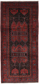 152X330 絨毯 ゴルトー オリエンタル 廊下 カーペット ブラック/ダークレッド (ウール, ペルシャ/イラン) Carpetvista