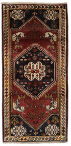  Orientalisk Ghashghai 94X196 Hallmatta Svart/Brun Ull, Persien/Iran Carpetvista