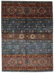 Shabargan Teppich 151X209 Schwarz/Braun Wolle, Afghanistan Carpetvista