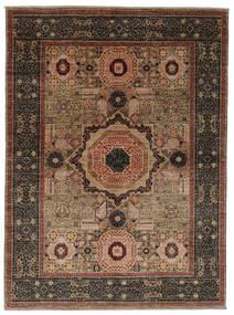 絨毯 Mamluk 154X206 茶色/ブラック (ウール, アフガニスタン)