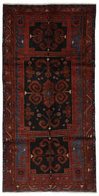  Persialainen Hamadan Matot 145X290 Musta/Tummanpunainen Carpetvista