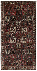 絨毯 ペルシャ バクティアリ 161X306 廊下 カーペット ブラック/茶色 (ウール, ペルシャ/イラン)