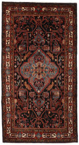  Persian Nahavand Rug 170X309 Black/Dark Red Carpetvista