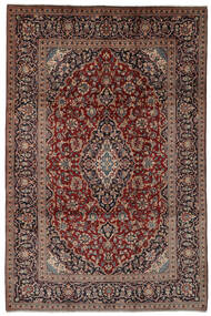  Oriental Keshan Rug 200X305 Black/Brown Wool, Persia/Iran Carpetvista