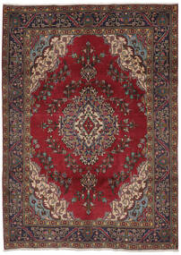  205X286 Tabriz Rug Black/Dark Red Persia/Iran Carpetvista