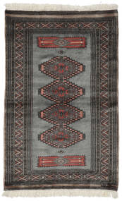  Pakistan Bokhara 3Ply Rug 97X152 Wool Black/Dark Grey Small Carpetvista