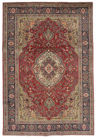 207X297 Täbriz Teppich Orientalischer Braun/Dunkelrot (Wolle, Persien/Iran) Carpetvista