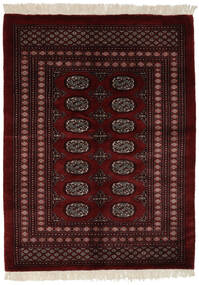 128X171 Tapis Pakistan Boukhara 3Ply D'orient Noir/Rouge Foncé (Laine, Pakistan) Carpetvista